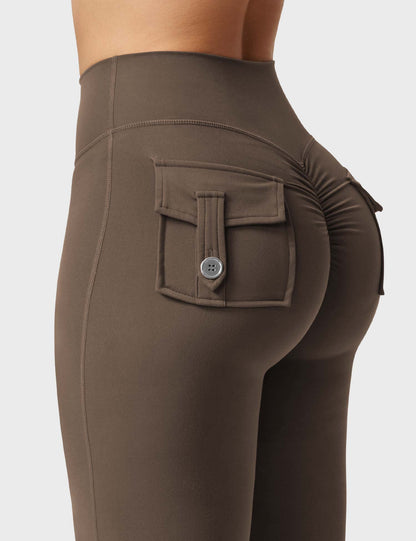 Yeoreo Brittany 30" Flared Leggings with Pockets