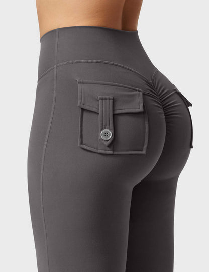 Yeoreo Brittany Flared Leggings with Pockets