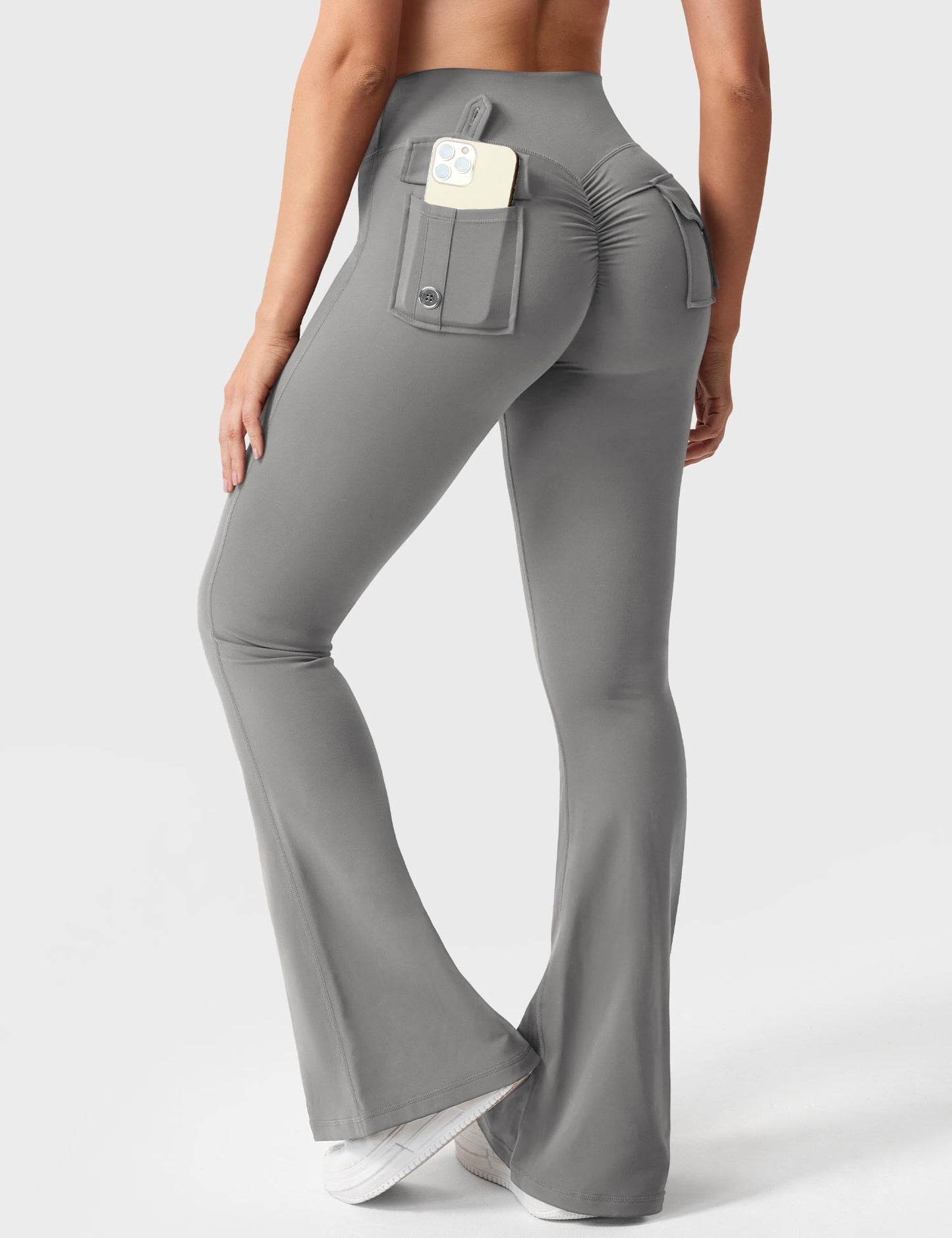 Yeoreo Brittany 30" Flared Leggings with Pockets