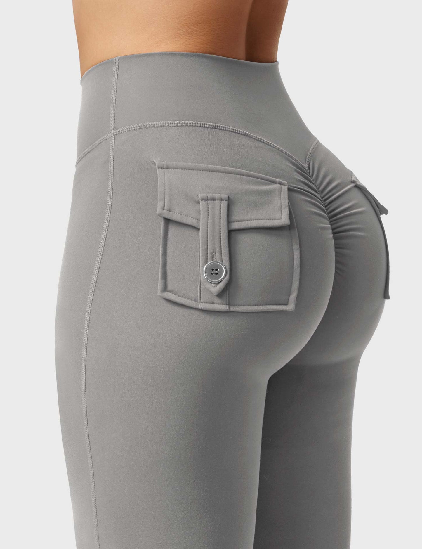 Yeoreo Brittany Flared Leggings with Pockets