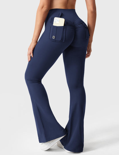 Yeoreo Brittany 30" Flared Leggings with Pockets