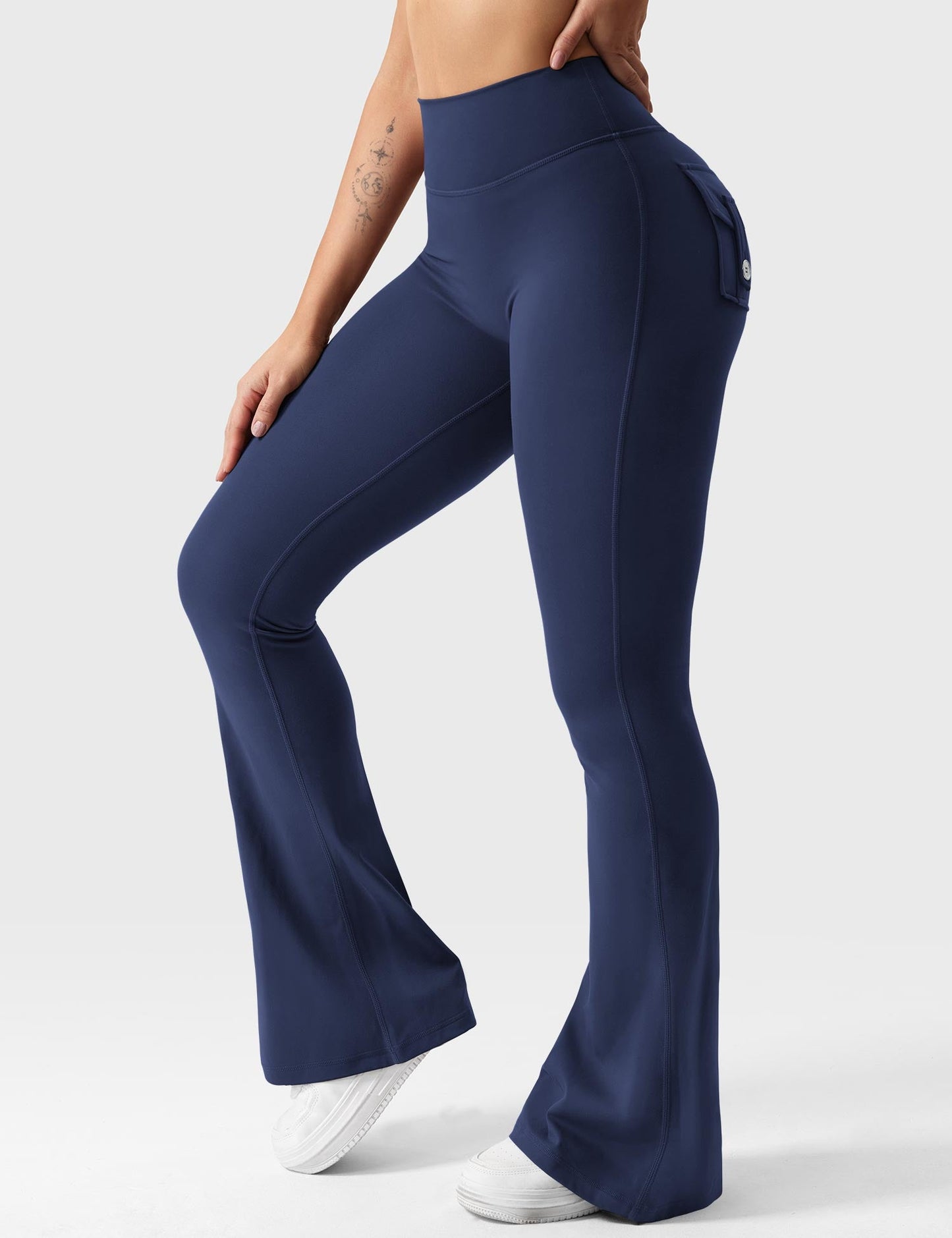 Yeoreo Brittany 30" Flared Leggings with Pockets