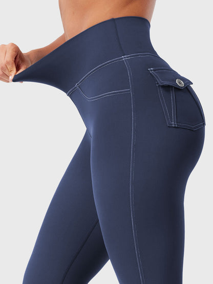 Yeoreo Bernicy CoreFlex Faux Denim Flared Leggings