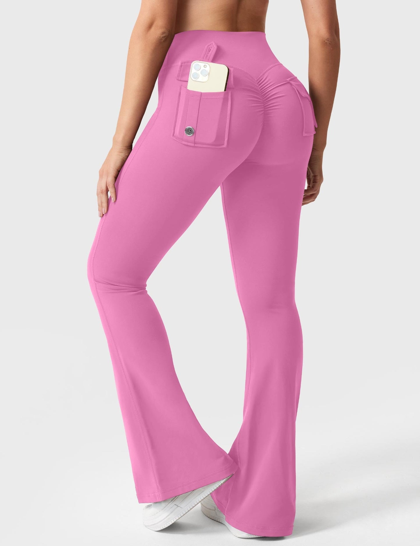 Yeoreo Brittany Flared Leggings with Pockets
