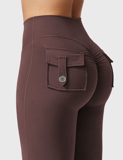 Yeoreo Brittany Flared Leggings with Pockets