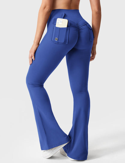 Yeoreo Brittany Flared Leggings with Pockets