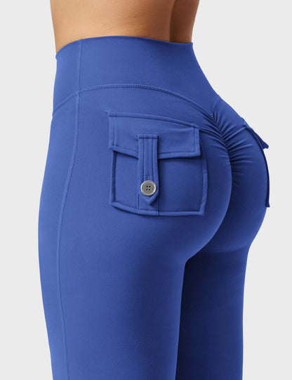 Yeoreo Brittany Flared Leggings with Pockets