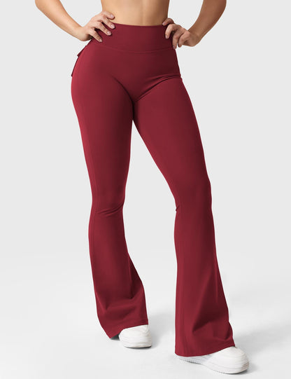 Yeoreo Brittany Flared Leggings with Pockets