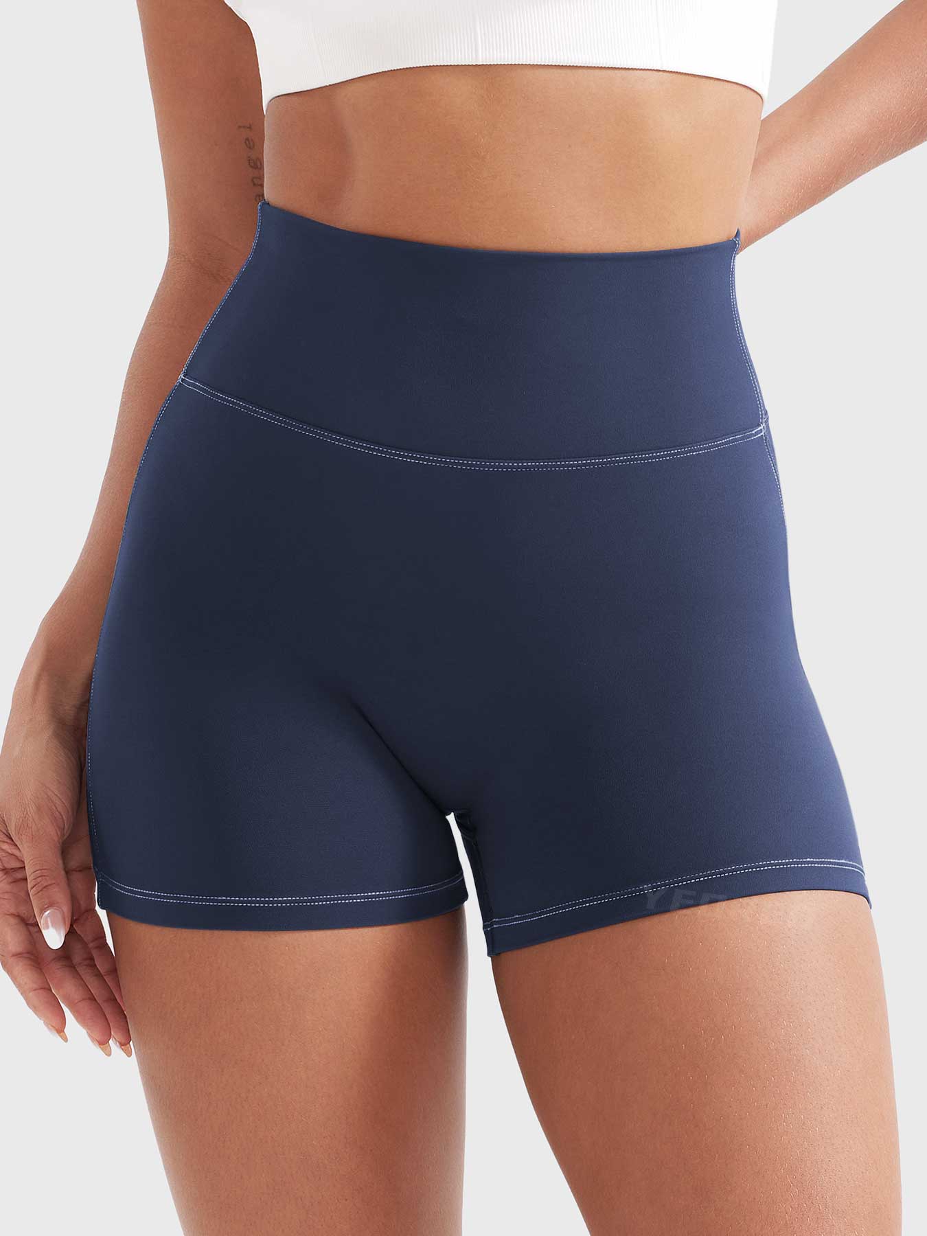 Yeoreo Astridy 3.6" Faux Denim Shorts