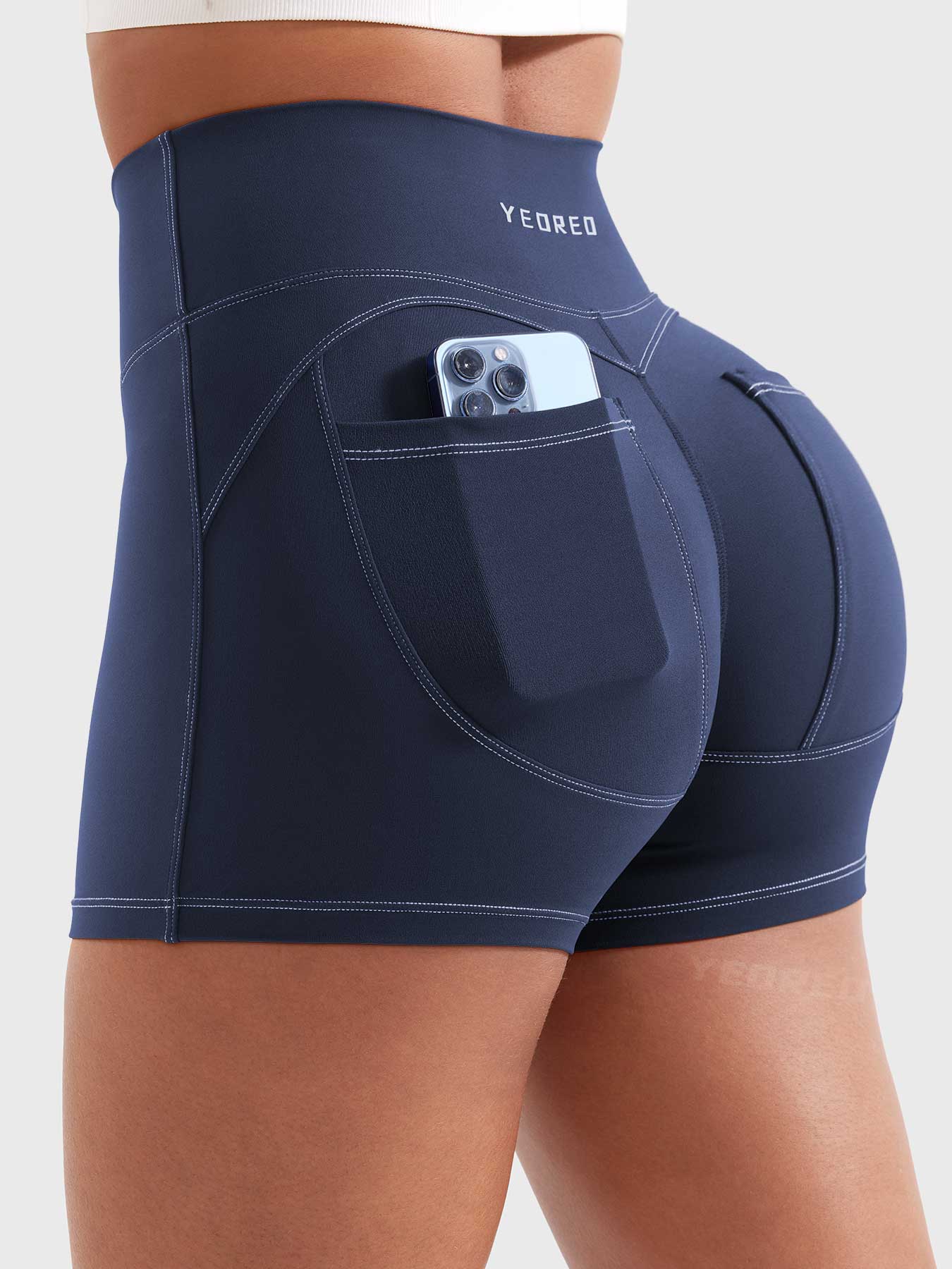 Yeoreo Astridy 3.6" Faux Denim Shorts