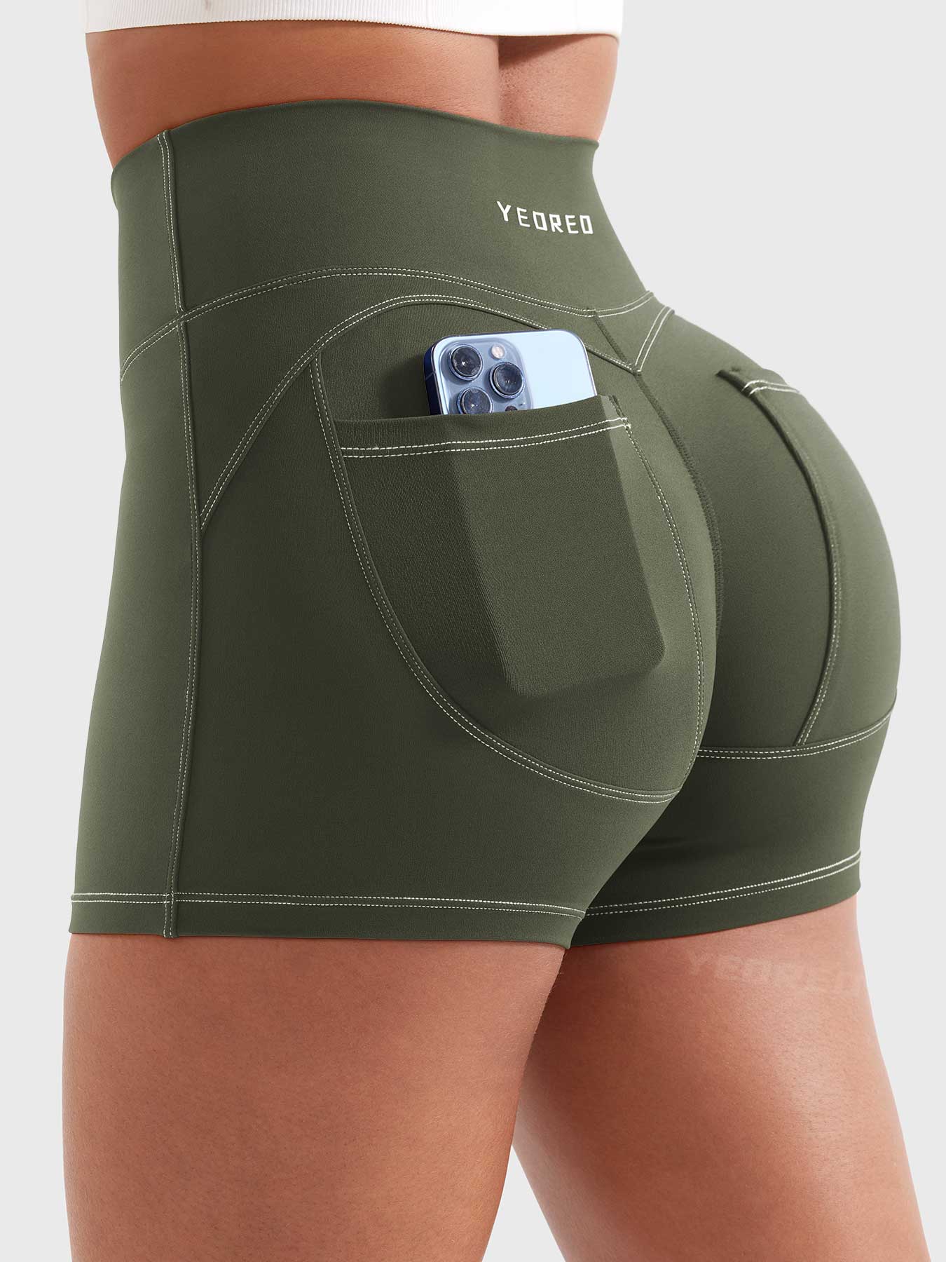 Yeoreo Astridy 3.6" Faux Denim Shorts