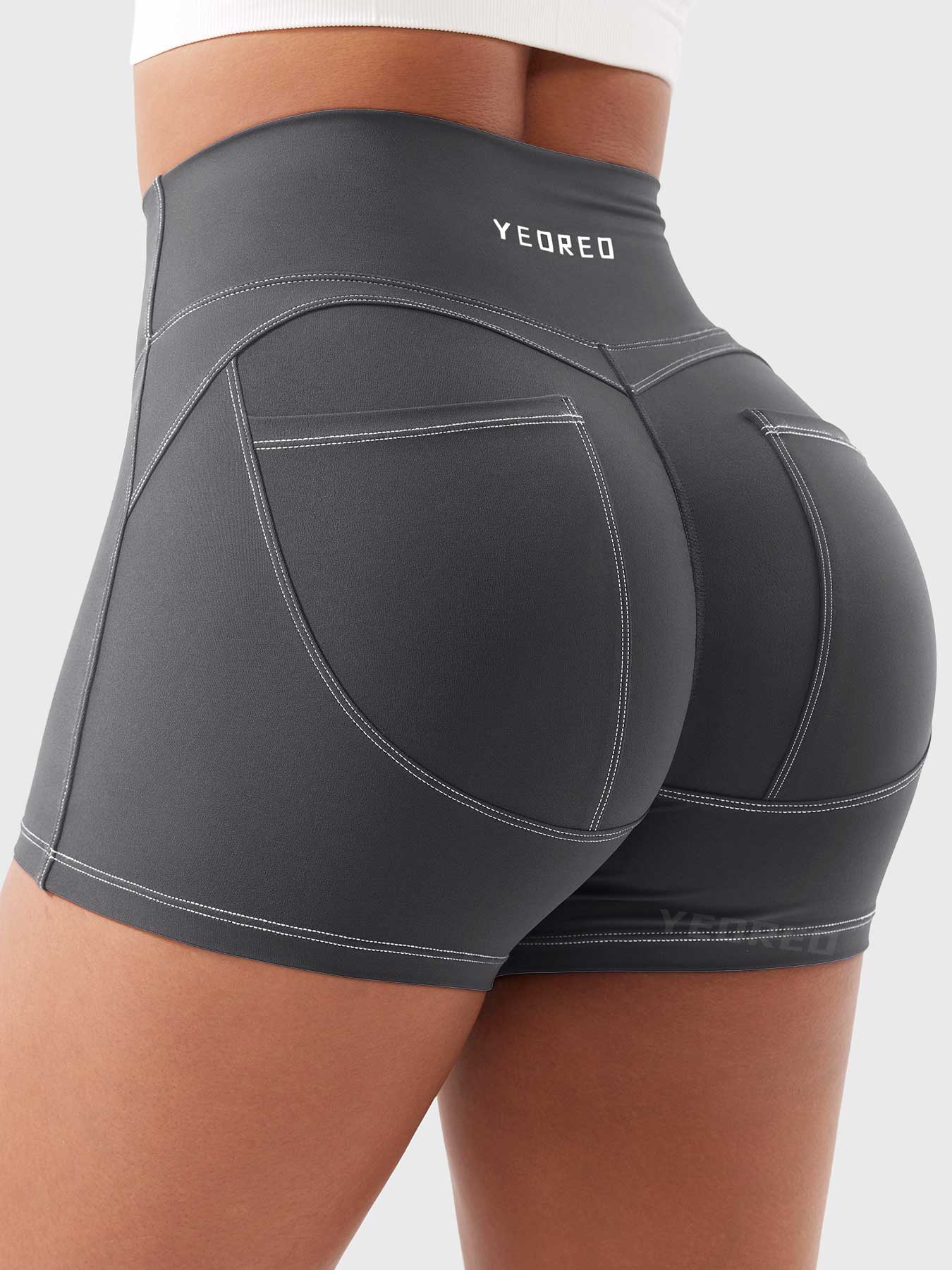 Yeoreo Astridy 3.6" Faux Denim Shorts