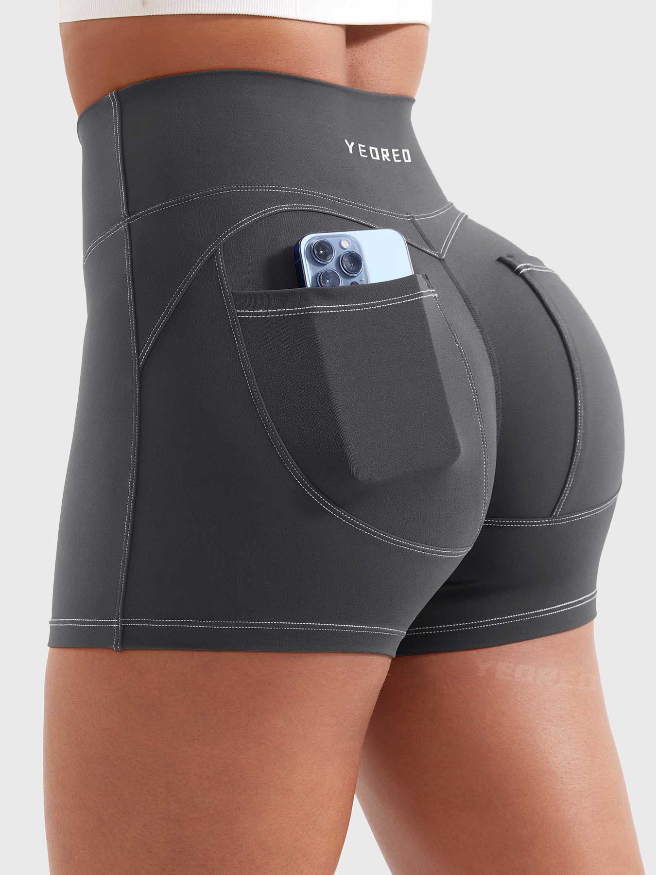 Yeoreo Astridy 3.6" Faux Denim Shorts